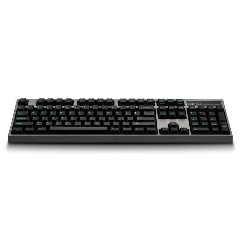 LEOPOLD 104-KEYS MECHANICAL KEYBOARD TWO-TONE BLACK/DARK GRAY KEYCAP + SKY BLUE FONT (SILENT RED SWITCH) (FC900RS/EBBPD) - DataBlitz