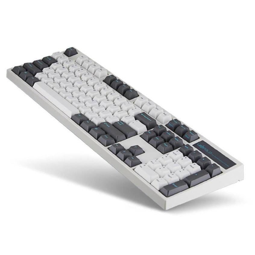 LEOPOLD 104-KEYS MECHANICAL KEYBOARD TWO-TONE WHITE/DARK GRAY KEYCAPS (CLEAR SWITCH) (FC900RW/EWDPD) - DataBlitz