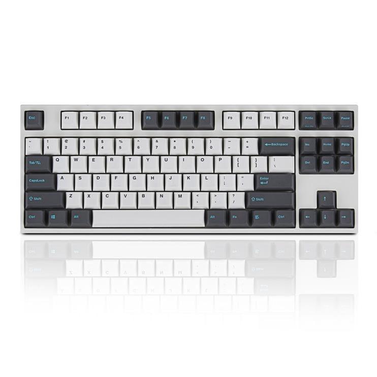 LEOPOLD 87-KEYS MECHANICAL KEYBOARD TWO-TONE WHITE/GRAY KEYCAP (SILVER SWITCH) (FC750RV/EWDPD) - DataBlitz