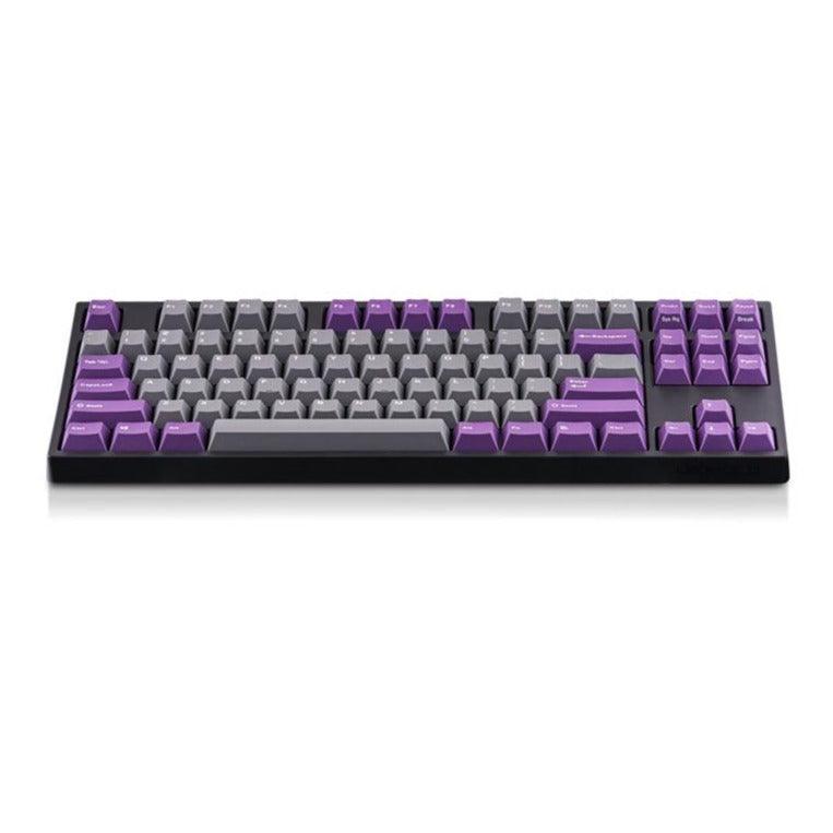 LEOPOLD 87-KEYS MECHANICAL KEYBOARD TWO-TONE GRAY/PURPLE KEYCAPS + WHITE FONT (SILENT RED SWITCH) (FC750RS/EGPPD(B)) - DataBlitz