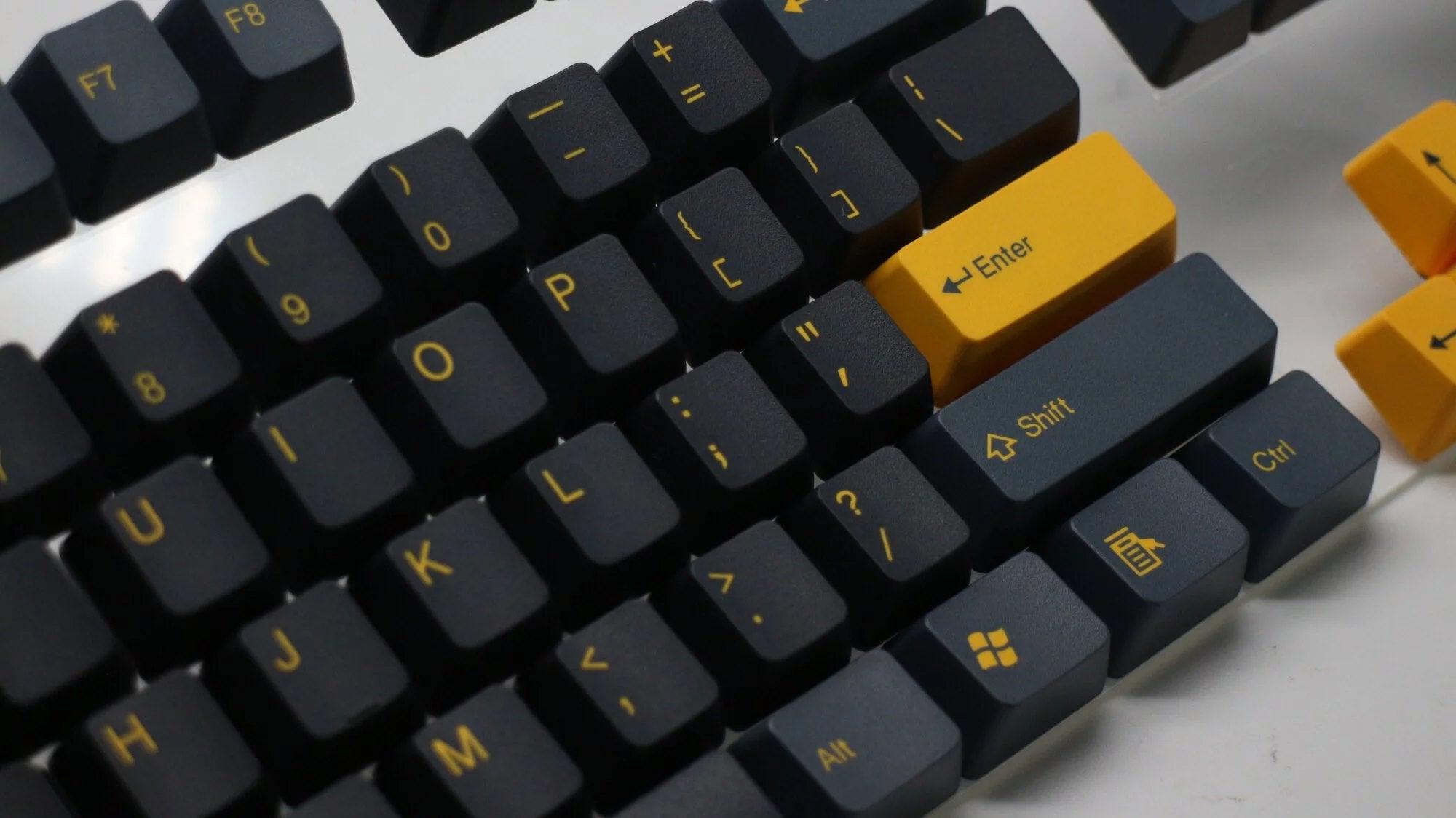 TAIHAO DOUBLE SHOT ABS KEYCAPS SET FOR CHERRY MX SWITCH (104-KEYS) (BATMAN) (BLK/DARK GRAY/YELLOW) (C01BK303) - DataBlitz