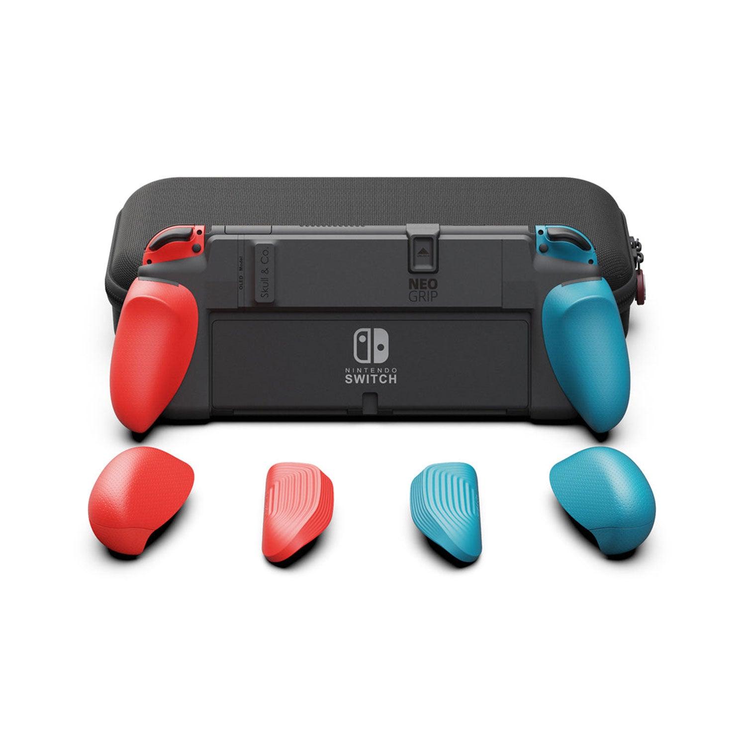 SKULL & CO.  NSW Neogrip Maxcarry Case Bundle For N-Switch / N-Switch Oled Model (Neon Red/Blue) (NSNGSET-RB1) - DataBlitz