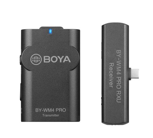 BOYA BY-WM4 PRO-K5 2.4GHZ WIRELESS MICROPHONE SYSTEM FOR ANDROID AND OTHER TYPE-C DEVICES - DataBlitz