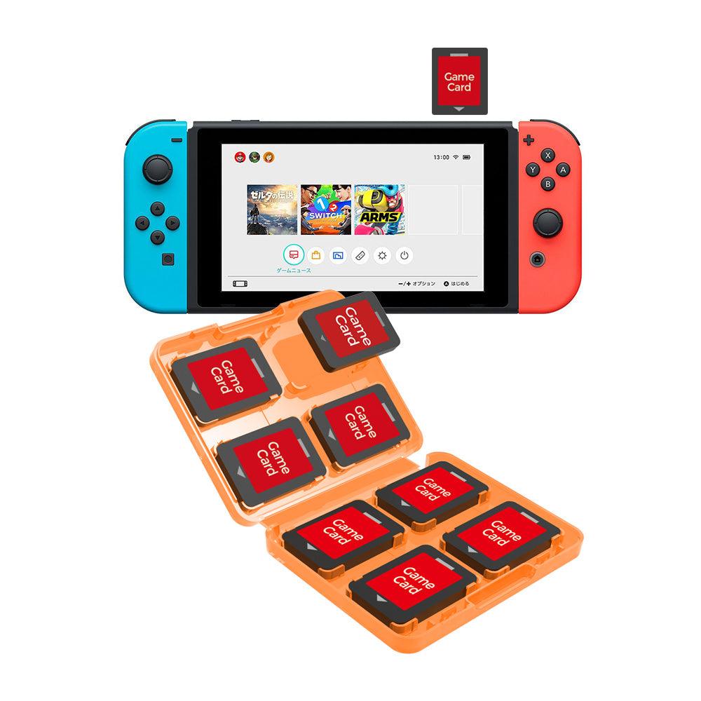 DOBE NSW GAME CARD STORAGE FOR N-SWITCH 8 GRIPS ORANGE (TNS-19303) - DataBlitz