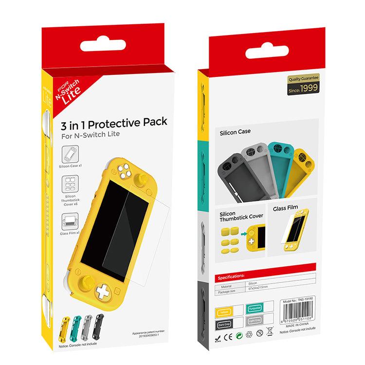 DOBE NSW 3 IN 1 PROTECTIVE PACK FOR N-SWITCH LITE YELLOW (TNS-19180) - DataBlitz