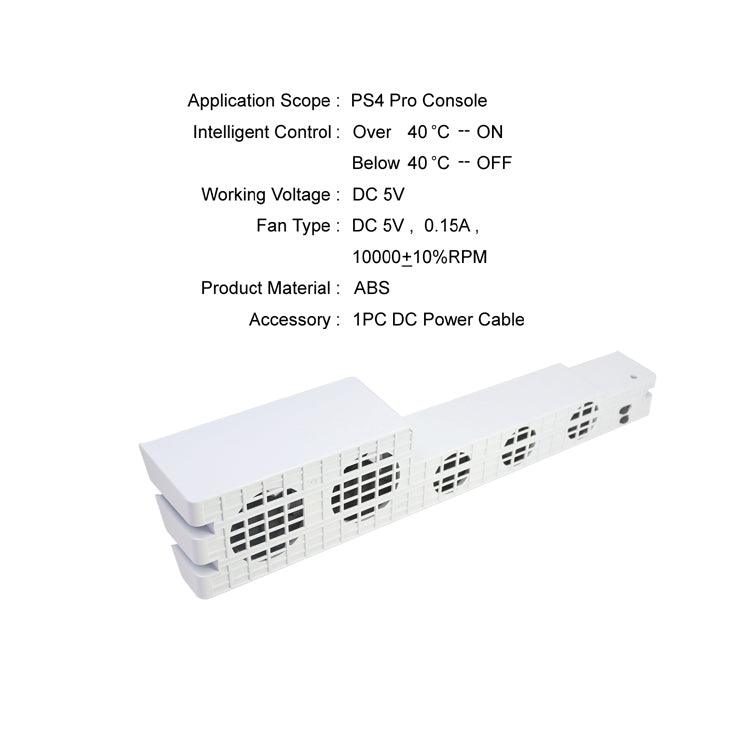 Dobe PS4 Pro Cooling Fan (For PS4 Pro) (White) TP4-831W