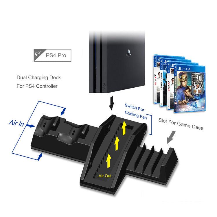 DOBE PS4 MULTIFUNCTIONAL DOCK FOR PS4/ PS4 PRO CONSOLE (TP4-837) - DataBlitz