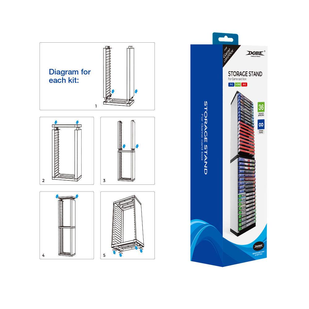 DOBE PS5 GAME CARD BOX STORAGE STAND (36-DISC) FOR PS/XBOXONE/N-SWITCH (TP5-0519) - DataBlitz