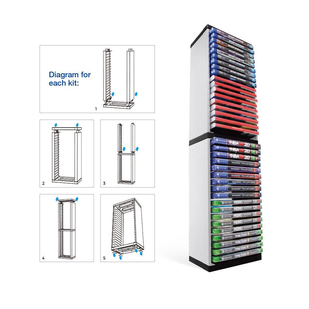 DOBE PS5 GAME CARD BOX STORAGE STAND (36-DISC) FOR PS/XBOXONE/N-SWITCH (TP5-0519) - DataBlitz