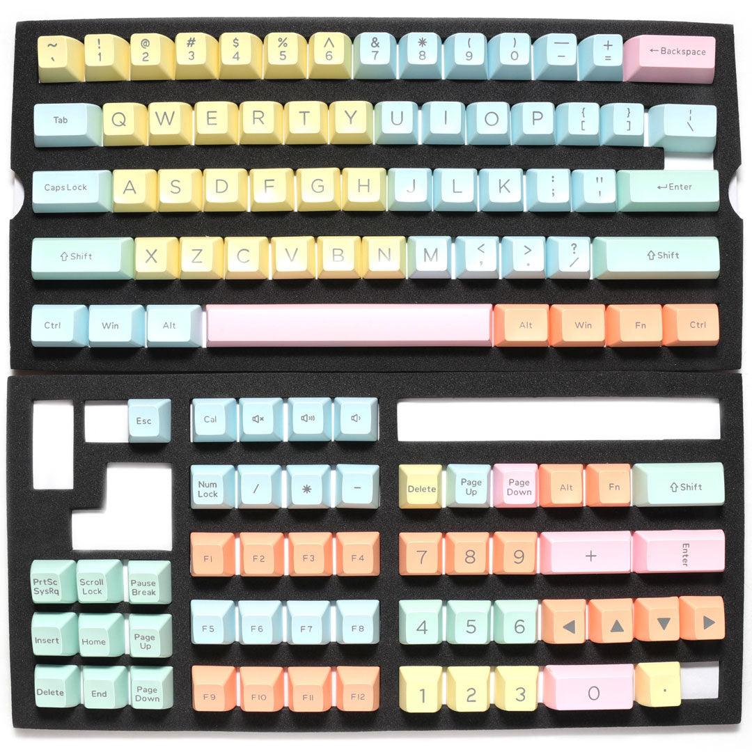 DUCKY 108-KEY PBT SEAMLESS DOUBLESHOT COTTON CANDY KEYCAP SET (DKSA108-USADZZHSC) - DataBlitz