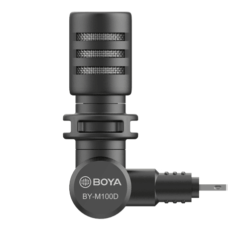BOYA BY-M100D Mininature Condenser Microphone For Iphone/Ipad/Ipod - DataBlitz