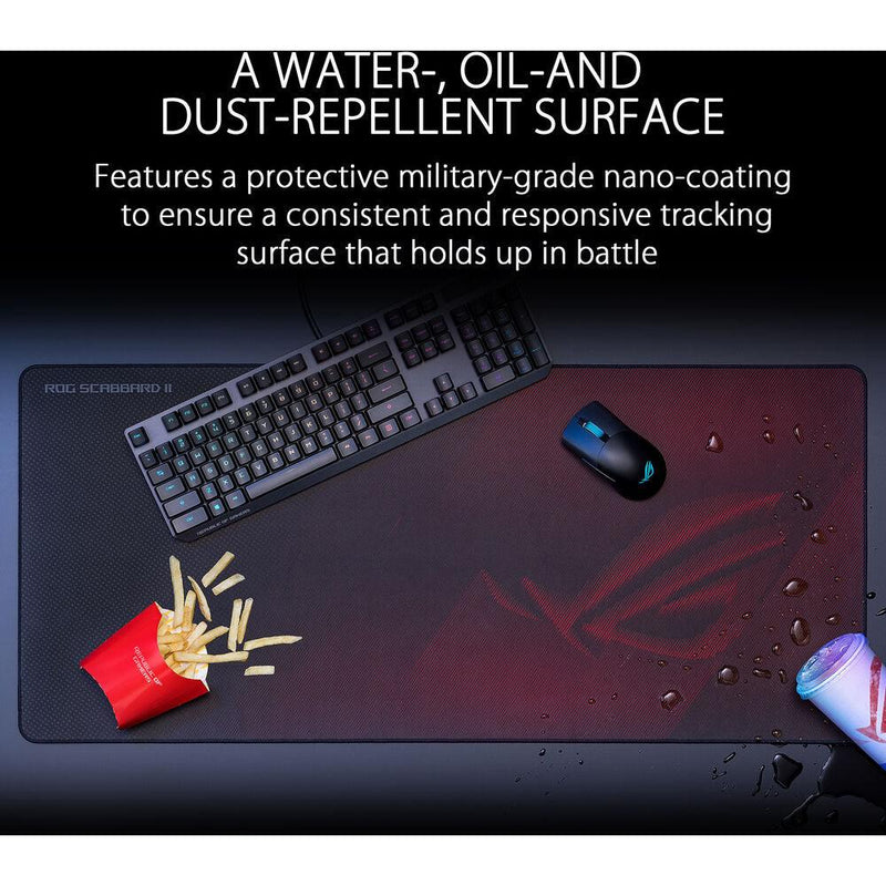 ASUS ROG SCABBARD II WATER/OIL & DUST REPELLANT GAMING MOUSE PAD (NC08) - DataBlitz