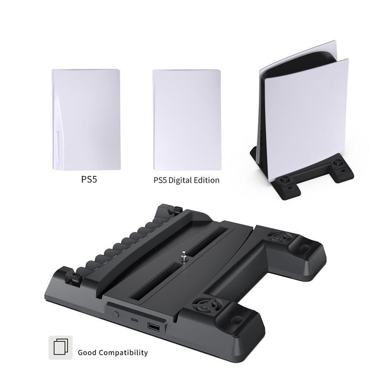 DOBE PS5 MULTIFUNCTIONAL COOLING STAND FOR P-5 BLACK (TP5-0593) - DataBlitz