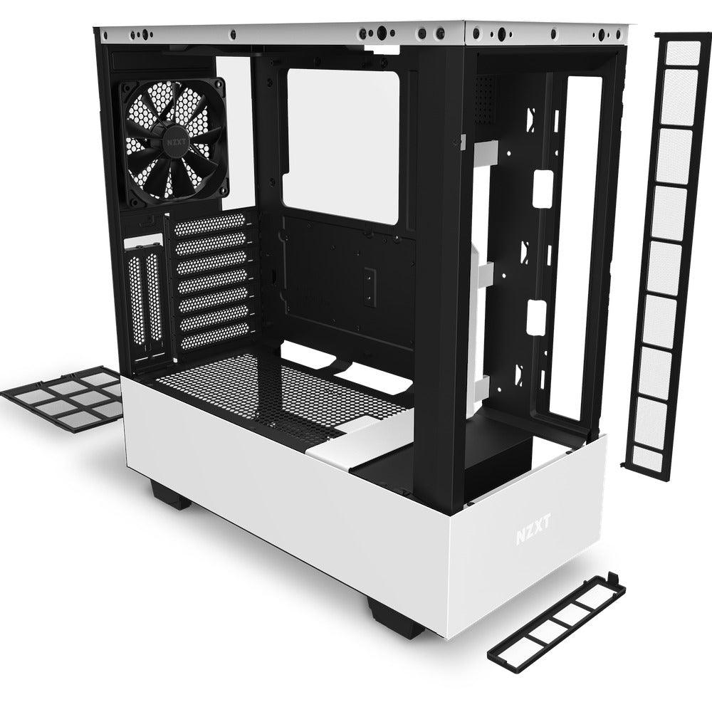 NZXT H510 Elite Premium Compact Mid-Tower ATX Case (Matte White) (CA-H510E-W1) - DataBlitz
