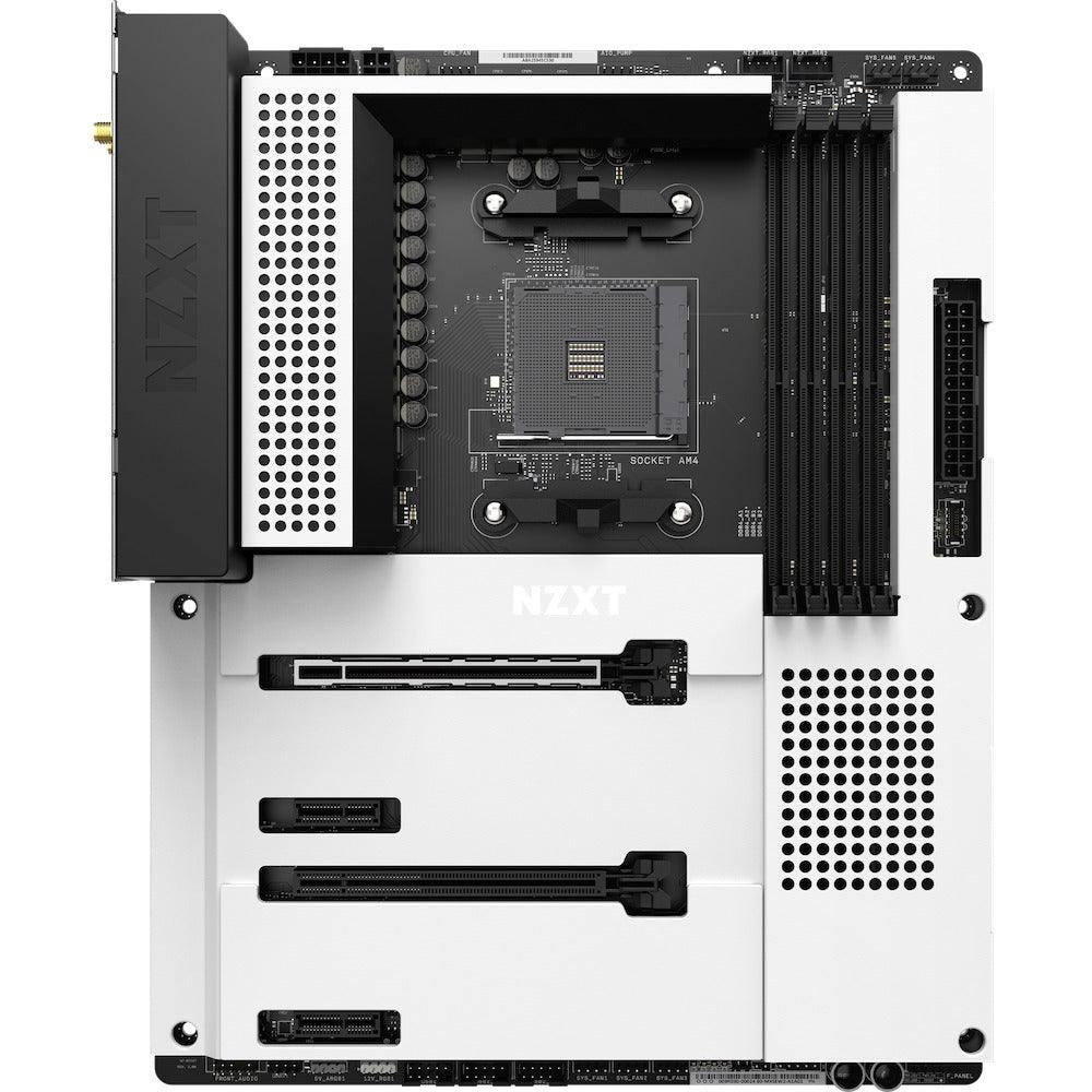 NZXT N7 B550 ATX Motherboard (Matte White) (N7-B55XT-W1) - DataBlitz