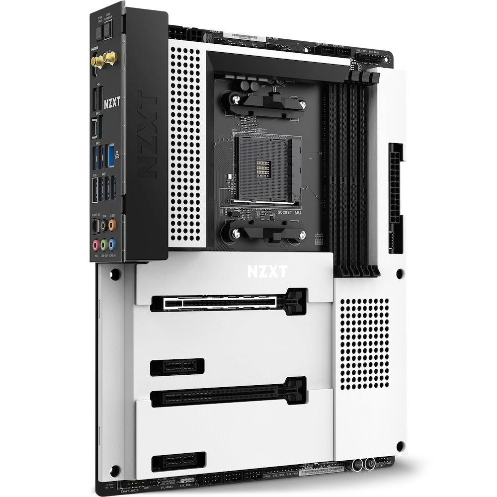 NZXT N7 B550 ATX Motherboard (Matte White) (N7-B55XT-W1) - DataBlitz