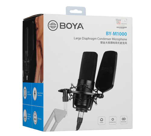 BOYA BY-M1000 Large Diaphragm Condenser Microphone - DataBlitz