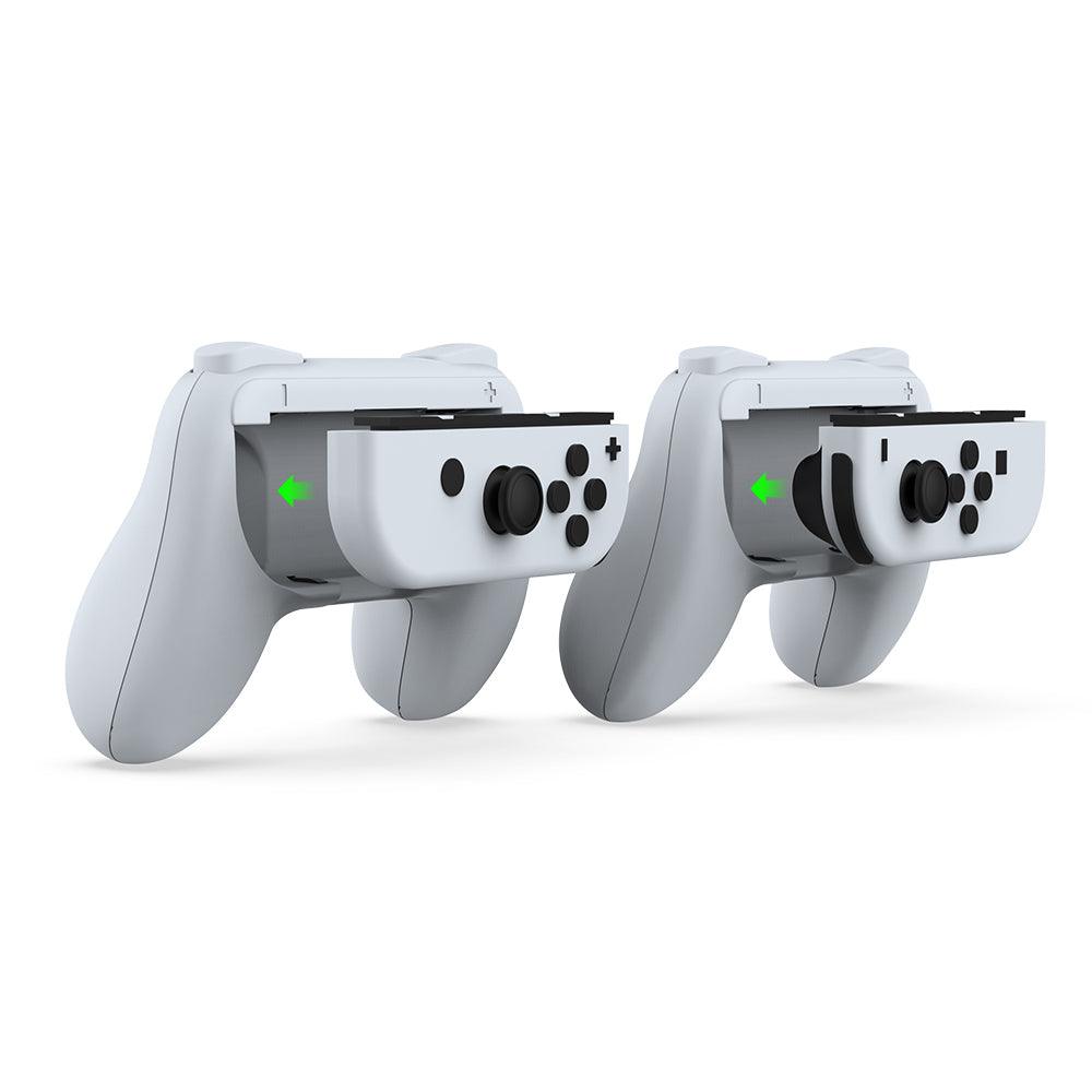 DOBE NSW OLED CONTROLLER GRIP USED FOR THE LEFT & RIGHT OF N-S JOY PAD (WHITE) (TNS-851B) - DataBlitz