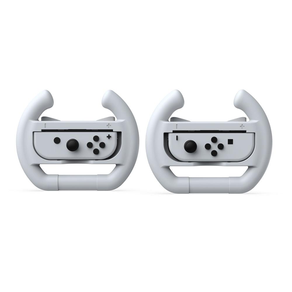 DOBE NSW RACING WHEEL CONTROLLER FOR LEFT & RIGHT JOYPADS WHITE (TNS-852B) - DataBlitz