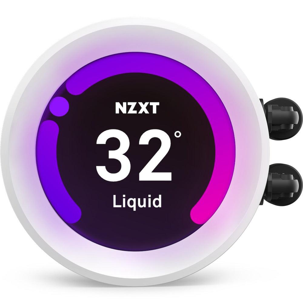 NZXT Kraken Z53 RGB 240MM Liquid Cooler With LCD Display (Matte White) (RL-KRZ53-RW) + NZXT Kraken LGA 1700 Bracket Kit - DataBlitz