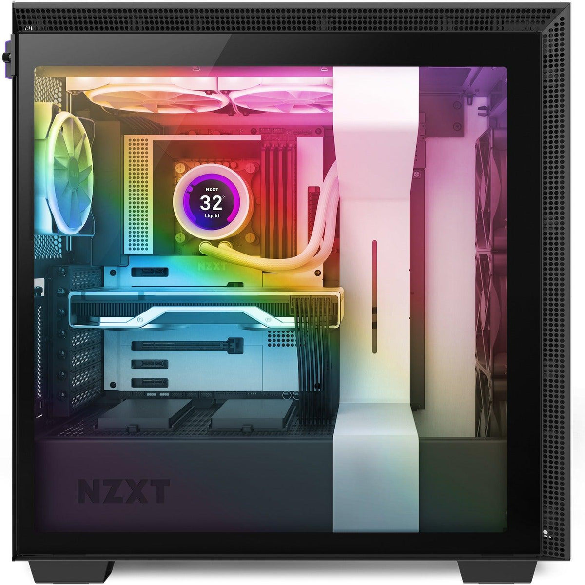 NZXT Kraken Z63 RGB 280mm Liquid Cooler With LCD Display (Matte White) (RL-KRZ63-RW) + NZXT Kraken LGA 1700 Bracket Kit - DataBlitz