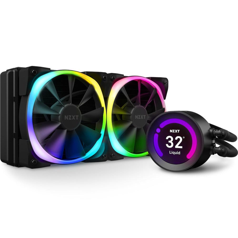 NZXT Kraken Z53 RGB 240MM Liquid Cooler With LCD Display (Matte Black) (RL-KRZ53-R1)+NZXT Kraken LGA 1700 Bracket Kit - DataBlitz