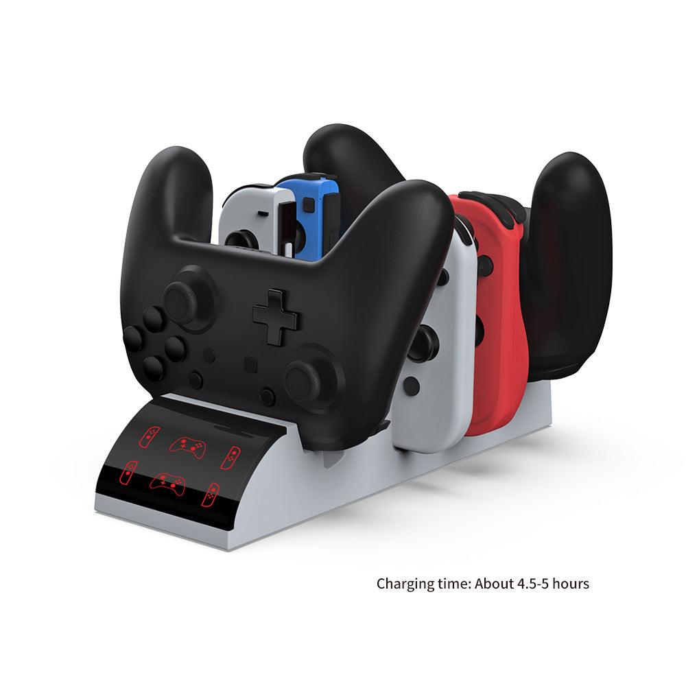 DOBE NSW MULTI-FUNCTION CHARGING DOCK FOR N-S JOY-PAD/PRO CONTROLLER/POKE BALL PLUS (WHITE) (TNS-19035) - DataBlitz