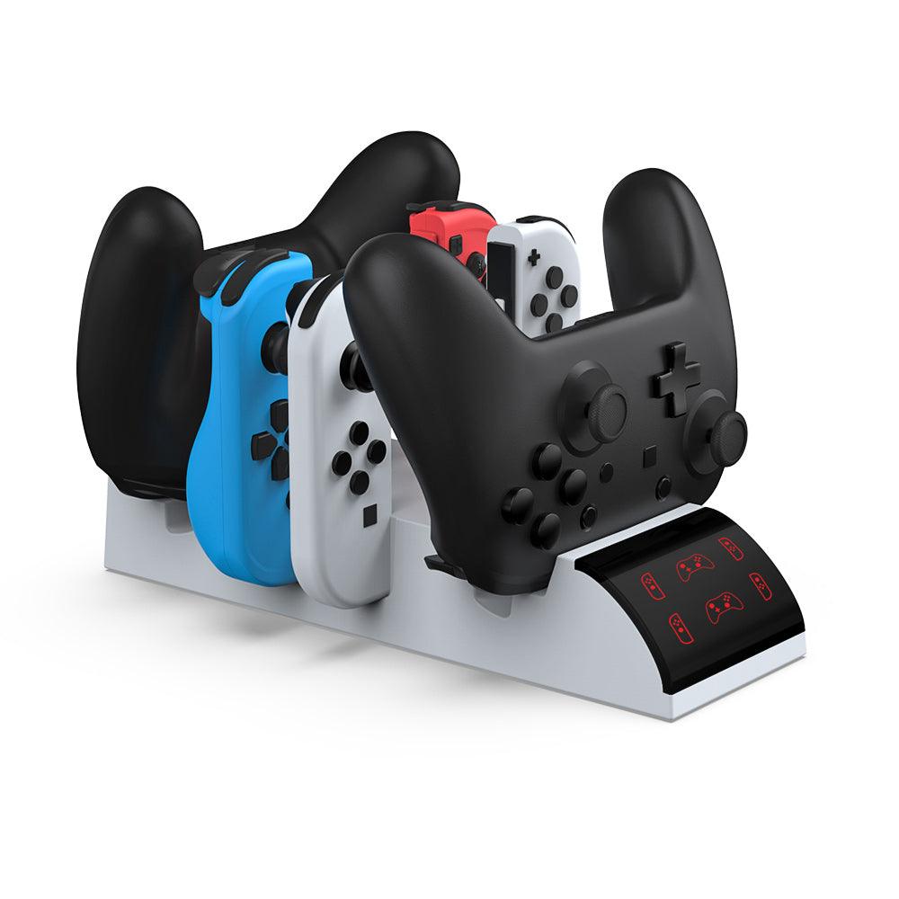 DOBE NSW MULTI-FUNCTION CHARGING DOCK FOR N-S JOY-PAD/PRO CONTROLLER/POKE BALL PLUS (WHITE) (TNS-19035) - DataBlitz