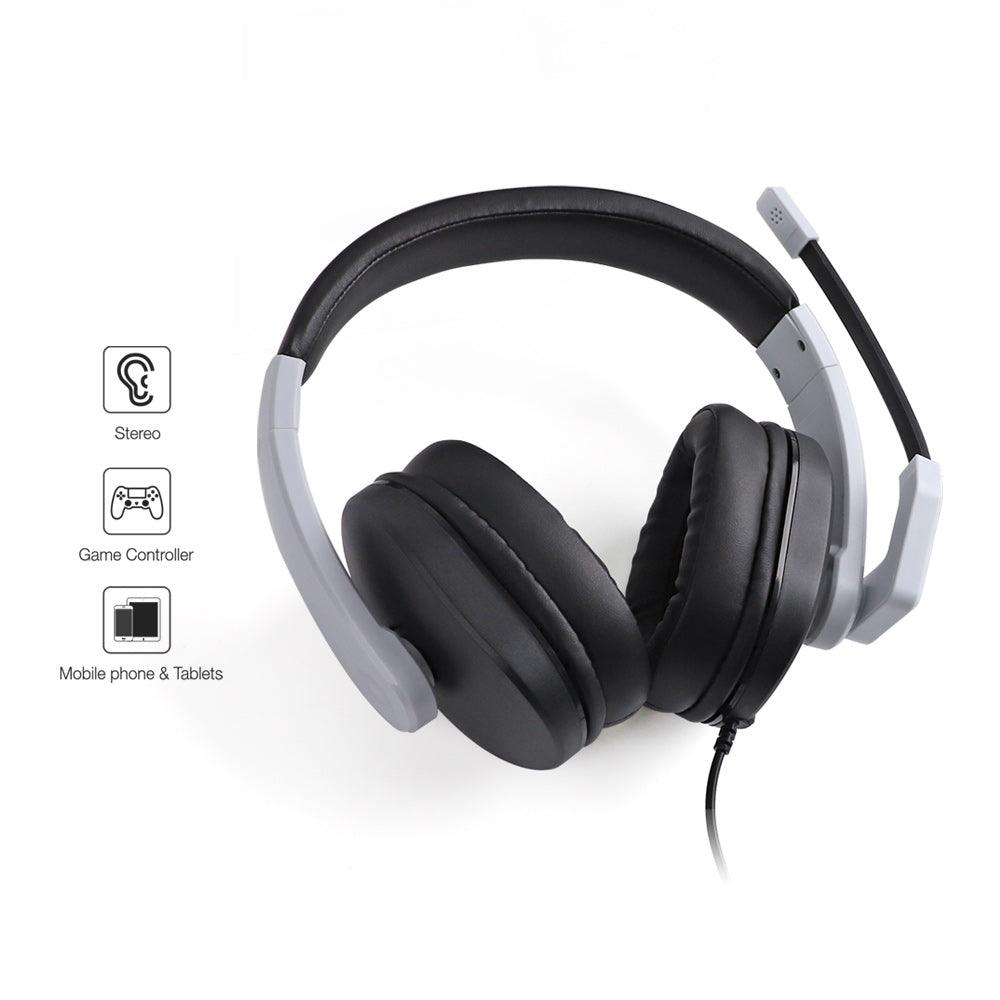 DOBE PS5 Stereo Headphone For P-S/X-B/N-S/PC (Black/White) (TY-1802) - DataBlitz