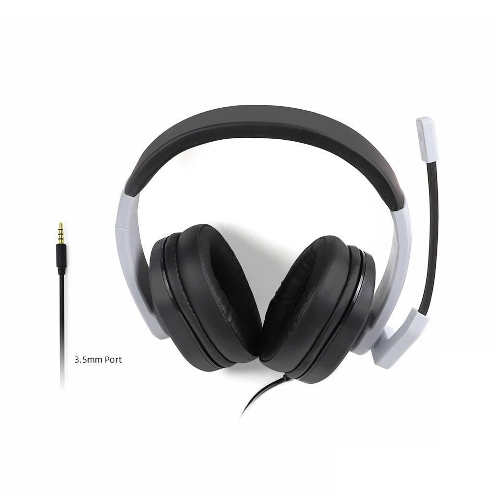 DOBE PS5 Stereo Headphone For P-S/X-B/N-S/PC (Black/White) (TY-1802) - DataBlitz