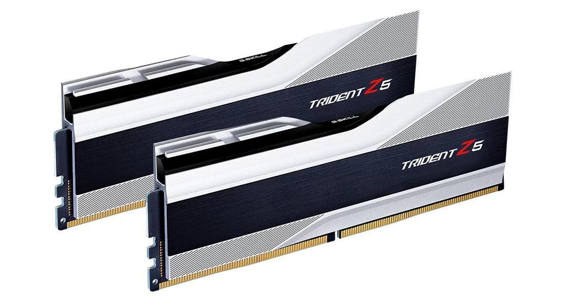 G.Skill Trident Z5 32GB (16GBX2) DDR5 Intel XMP 6000MHZ Memory (Metallic Silver) (F5-6000J3636F16GX2-TZ5S) - DataBlitz