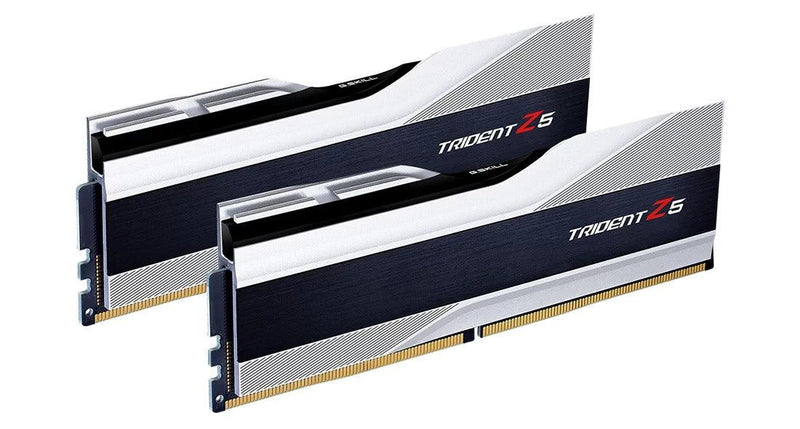 G.Skill Trident Z5 32GB (16GBX2) DDR5 Intel XMP 6000MHZ Memory (Metallic Silver) (F5-6000J3636F16GX2-TZ5S) - DataBlitz