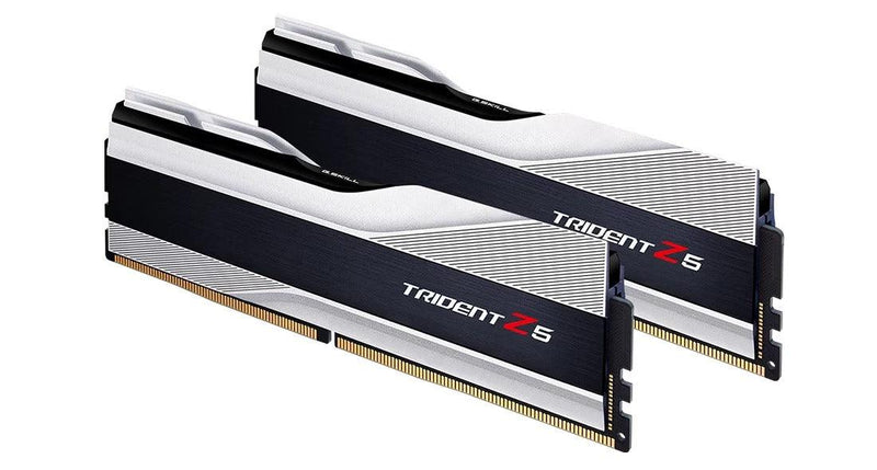 G.Skill Trident Z5 32GB (16GBX2) DDR5 Intel XMP 6000MHZ Memory (Metallic Silver) (F5-6000J3636F16GX2-TZ5S) - DataBlitz
