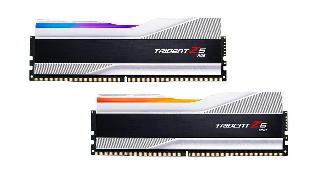 G.SKILL Trident Z5 RGB 32GB (2 x 16GB) DDR5-6000 Memory (Silver) (F5-6000J3636F16GX2-TZ5RS) - DataBlitz