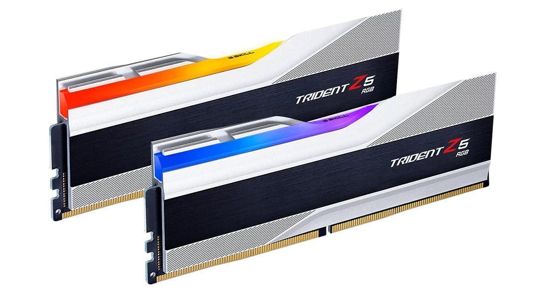G.SKILL Trident Z5 RGB 32GB (2 x 16GB) DDR5-6000 Memory (Silver) (F5-6000J4040F16GX2-TZ5RS) - DataBlitz