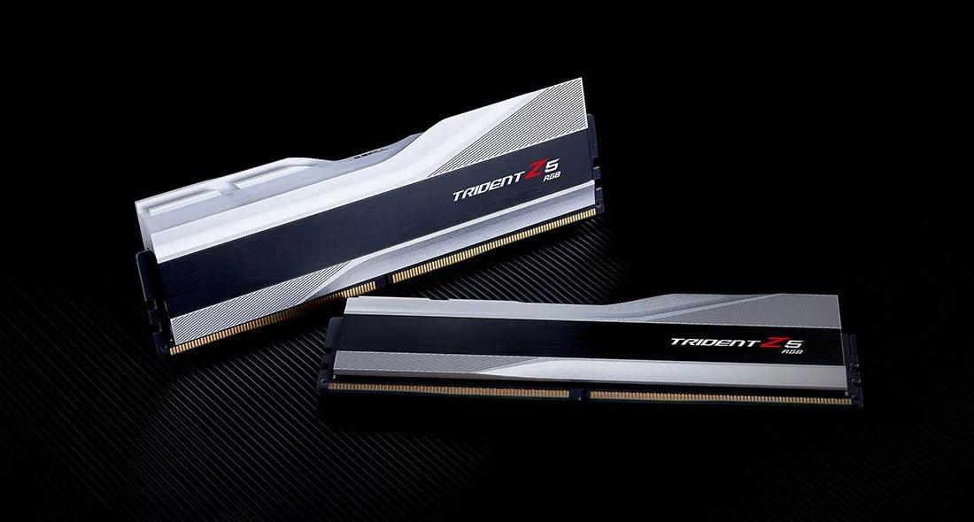 G.SKILL Trident Z5 RGB 32GB (2 x 16GB) DDR5-6000 Memory (Silver) (F5-6000J3636F16GX2-TZ5RS) - DataBlitz