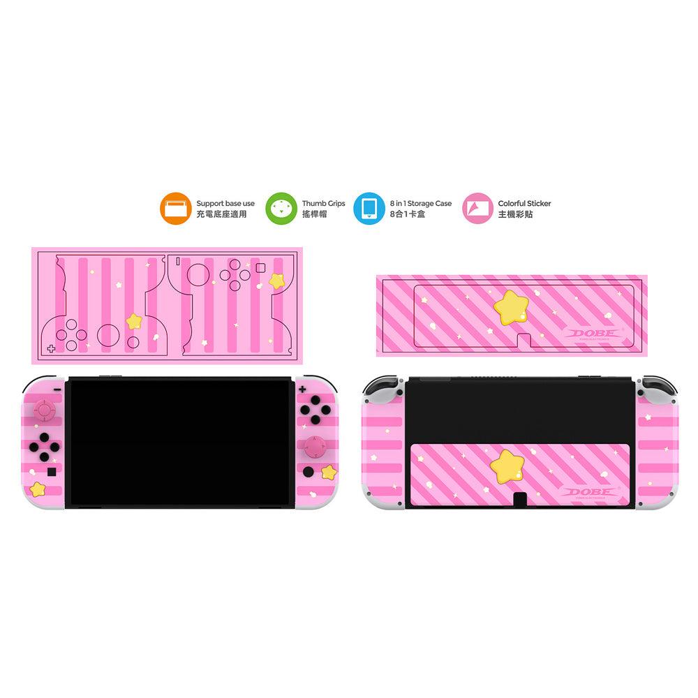 DOBE NSW Protective Kit For N-Switch Oled (Pink) (ITNS-2120) - DataBlitz