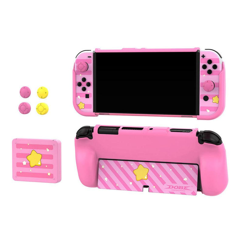 DOBE NSW Protective Kit For N-Switch Oled (Pink) (ITNS-2120) - DataBlitz