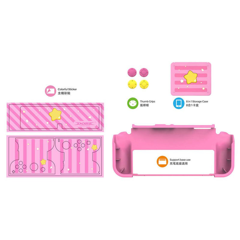 DOBE NSW Protective Kit For N-Switch Oled (Pink) (ITNS-2120) - DataBlitz