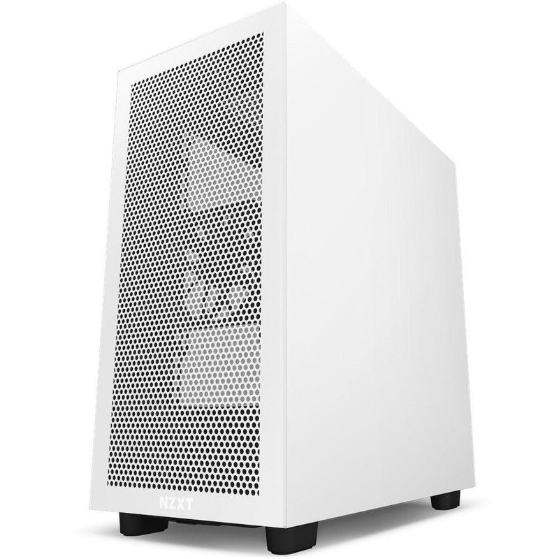 NZXT H7 Flow Matte White / Black Mid Tower Case Svart, Vit (CM-H71FG-01)