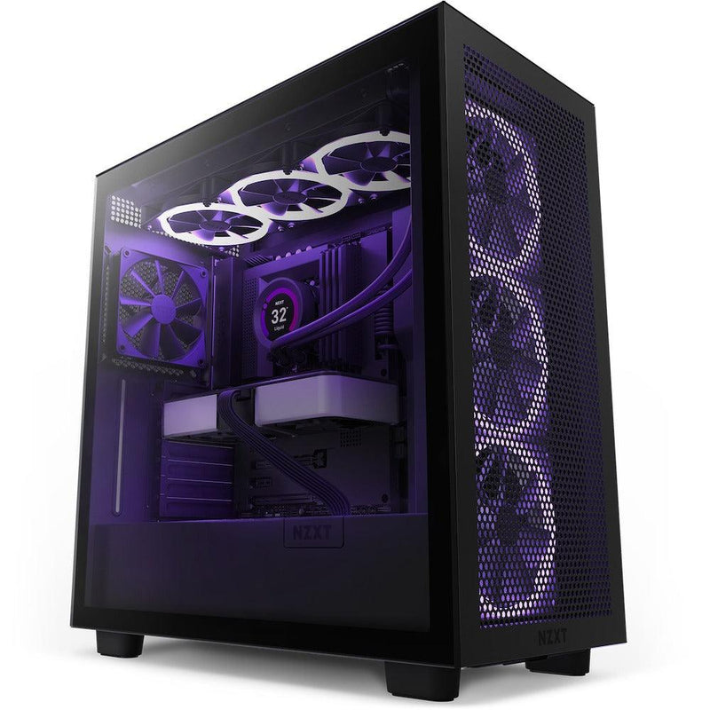 NZXT H7 Flow Mid-Tower Airflow Case (Matte Black) (CM-H71FB-01) - DataBlitz