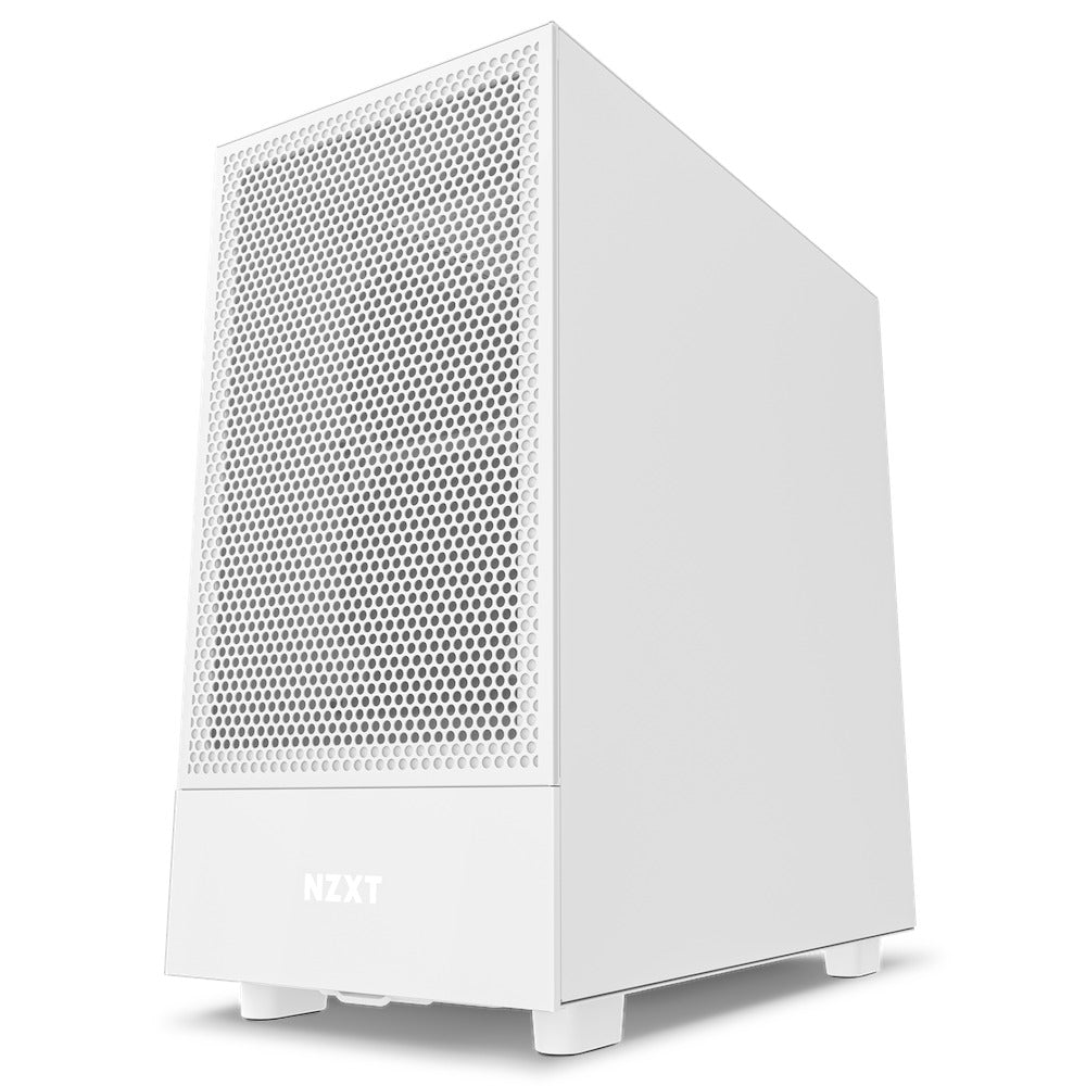 NZXT H5 Flow Compact Mid-Tower Airflow Case (White) (CC-H51FW-01)