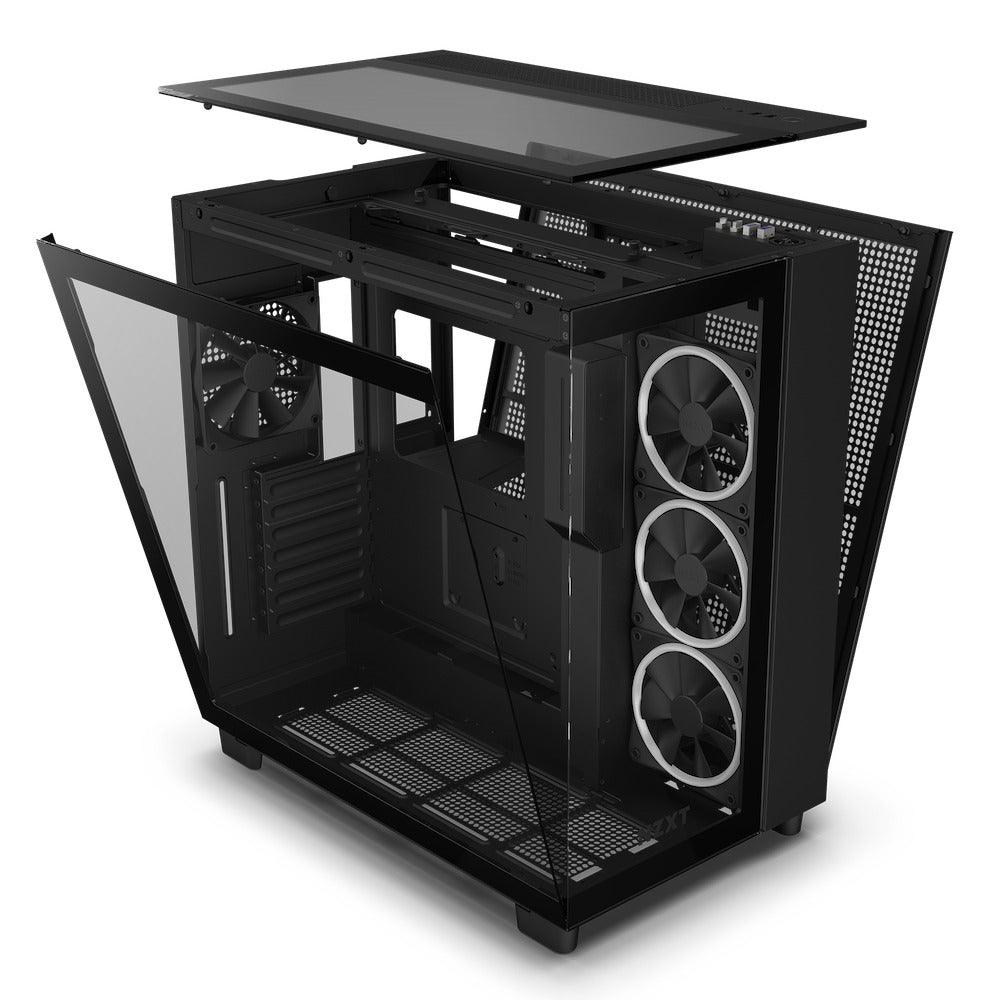 NZXT H9 Elite Premium Dual-Chamber Mid-Tower Airflow Case (Matte Black) (CM-H91EB-01) - DataBlitz