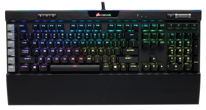 CORSAIR GAMING K95 RGB PLATINUM MECHANICAL GAMING KEYBOARD CHERRY RED MX SPEED (BLACK) - DataBlitz