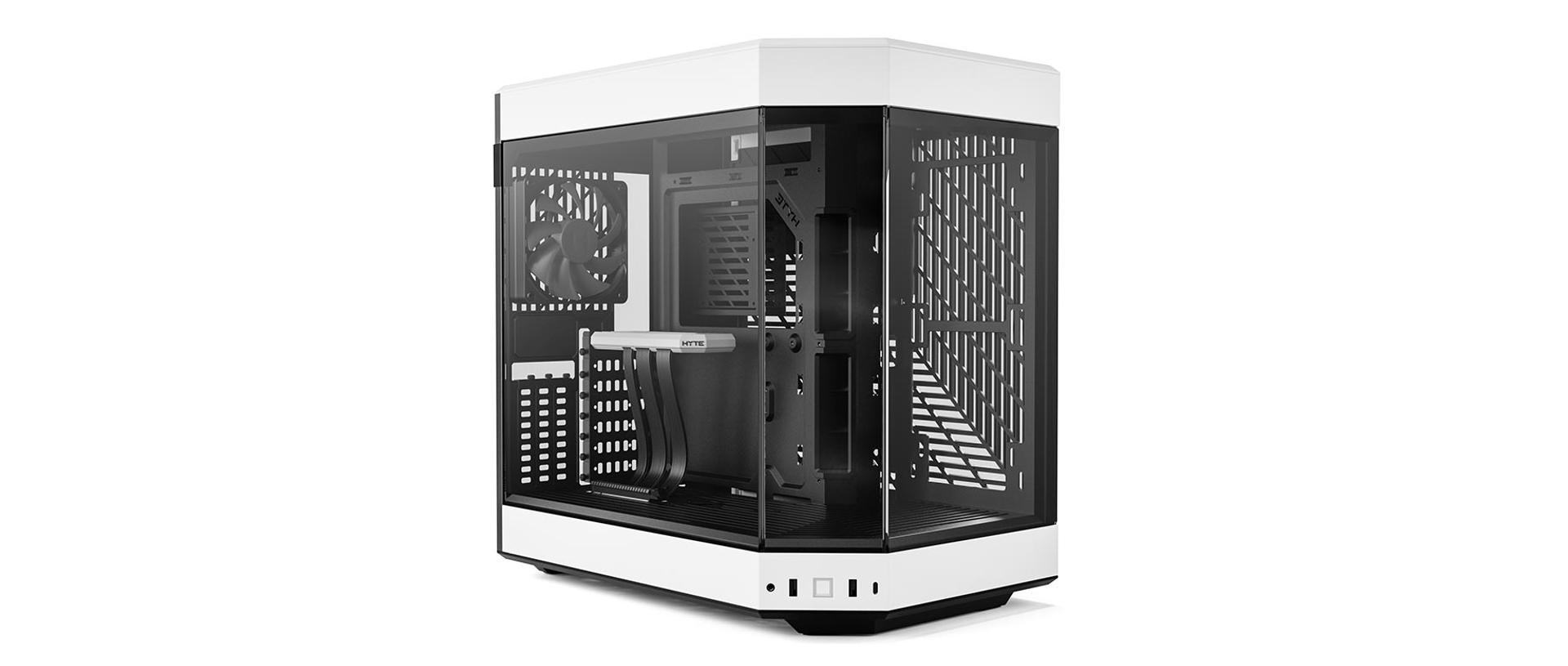 Hyte Y60 Dual Chamber Mid-Tower ATX Modern Aesthetic Case (Black/White) - DataBlitz
