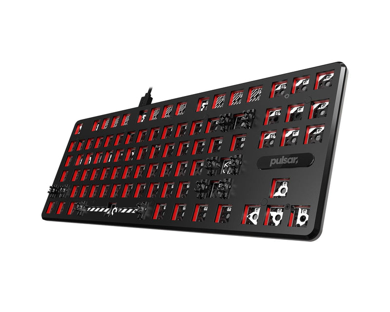 Pulsar 80% TKL ANSI Custom Mechanical Gaming Keyboard Barebone (Black) (PCMK801B) - DataBlitz