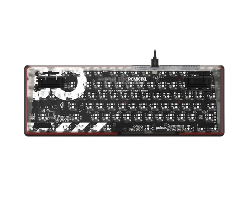 Pulsar 80% TKL ANSI Custom Mechanical Gaming Keyboard Barebone (Black)  (PCMK801B)