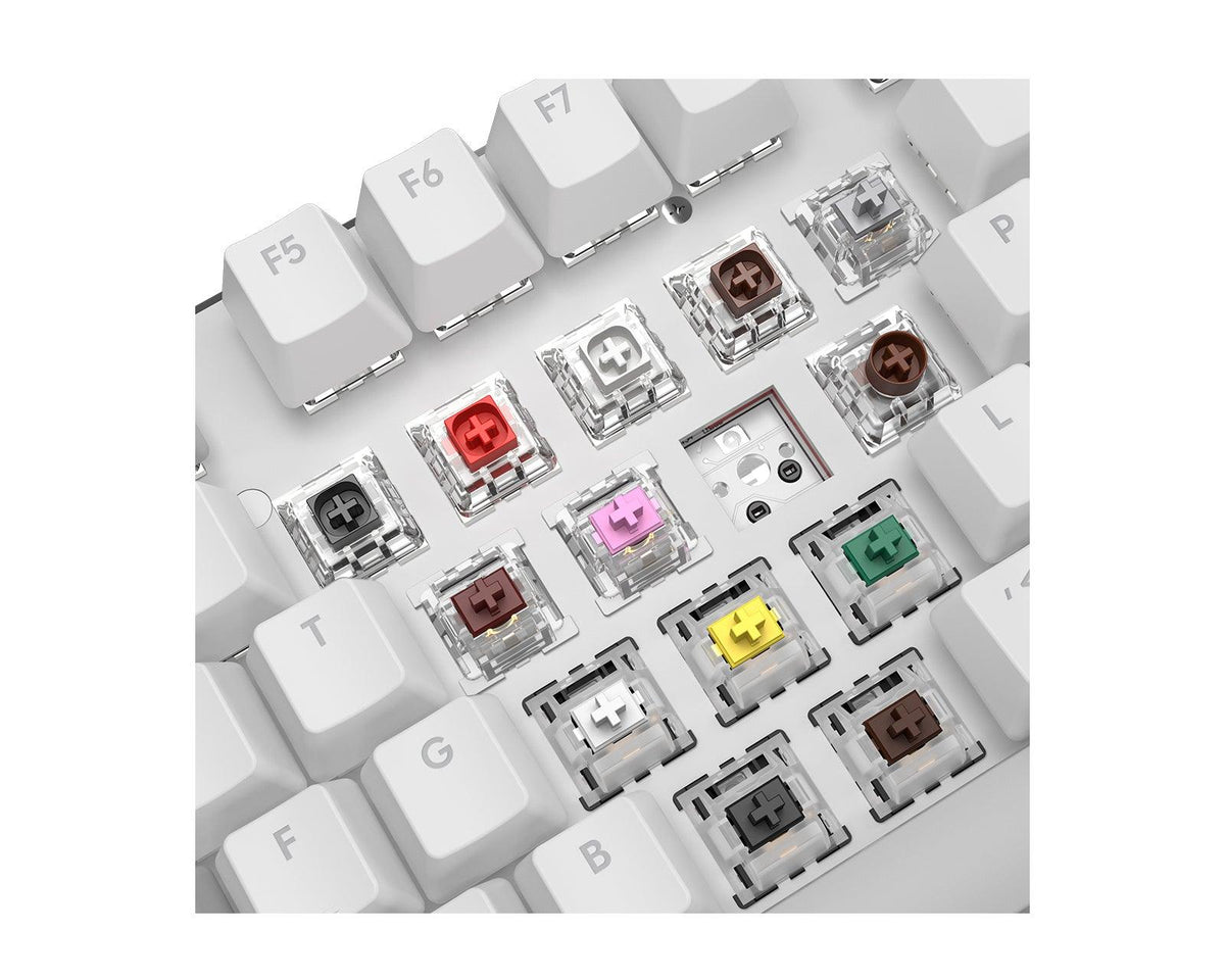 Pulsar 80% TKL ANSI Custom Mechanical Gaming Keyboard Barebone (White) (PCMK801W) - DataBlitz