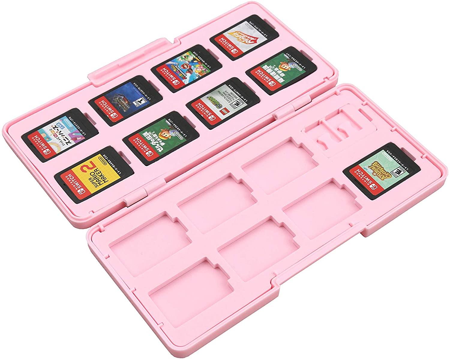 IINE NSW GAME CARD CASE 8+8 CAT PAW PINK (L365) - DataBlitz