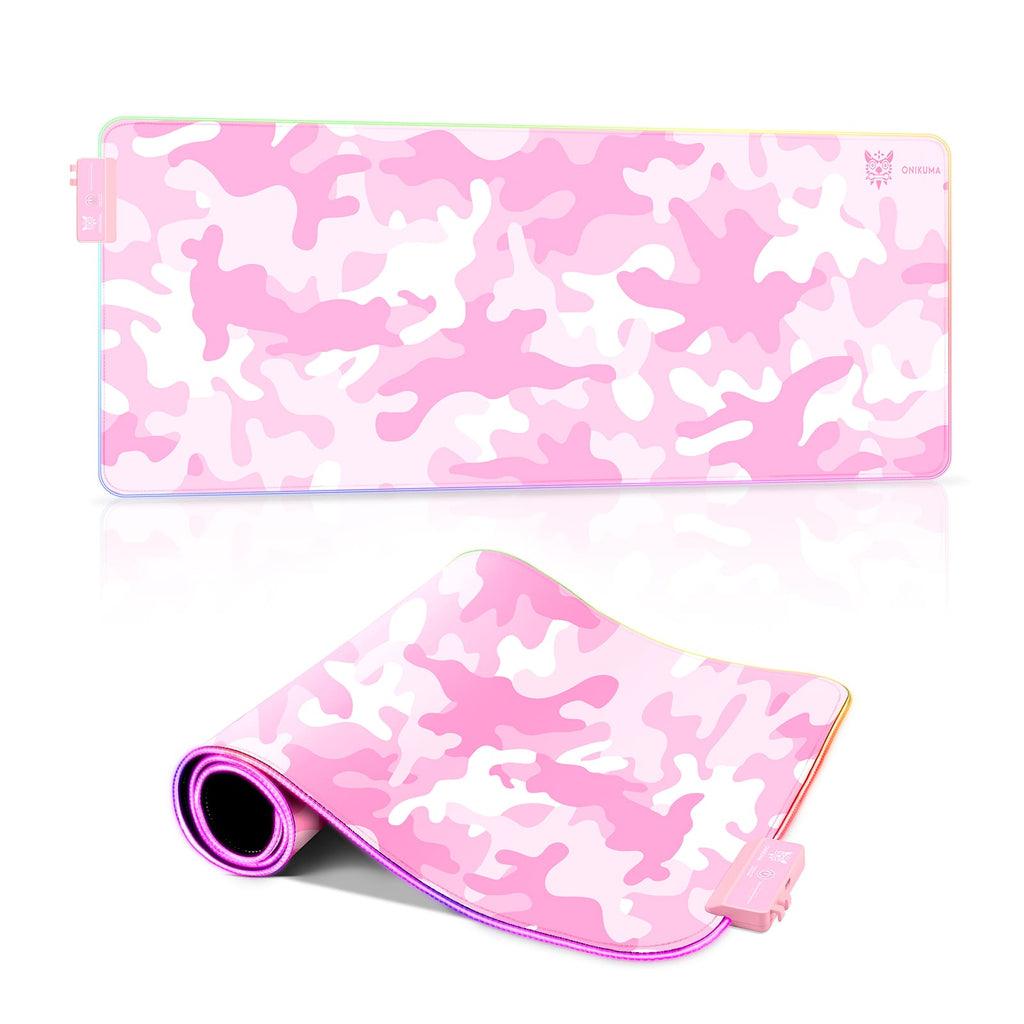 Onikuma G5 RGB Glowing Mouse Pad 800X300X4MM (MP005) (Pink) - DataBlitz
